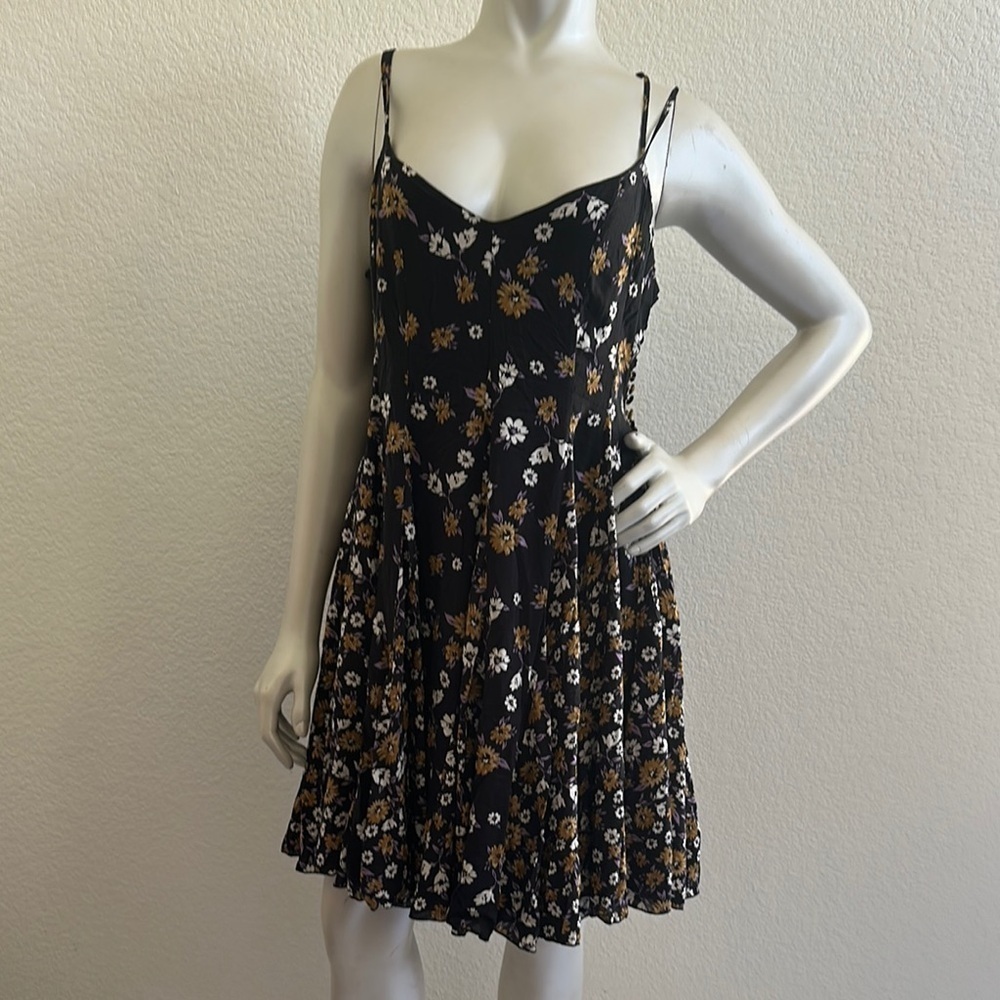 Free People Women's Black Floral multi Dress